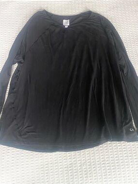 Gap breathe long sleeve black tee shirt maternity XXL